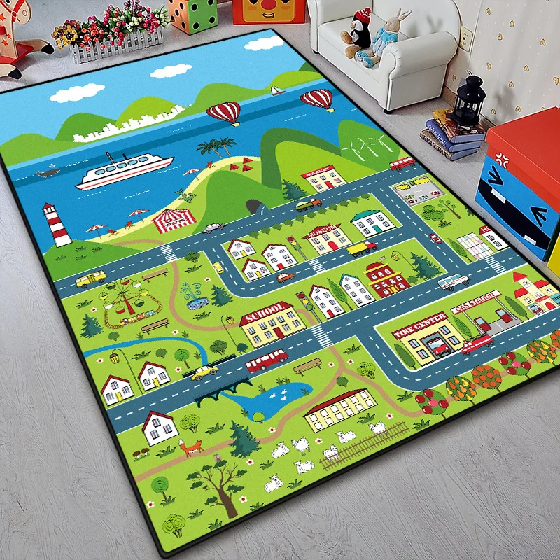 Детские игрушки детские дорожные игровые коврики бархатные ковры с кристаллами