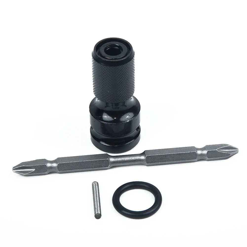 

4pcs/Set Air Impact Wrench Adapter 1/2\\\"On 1/4 \\\" Nut-On Bit Hex Shaft Socket Wrench Adapter Hand Tools Set Repair Tools