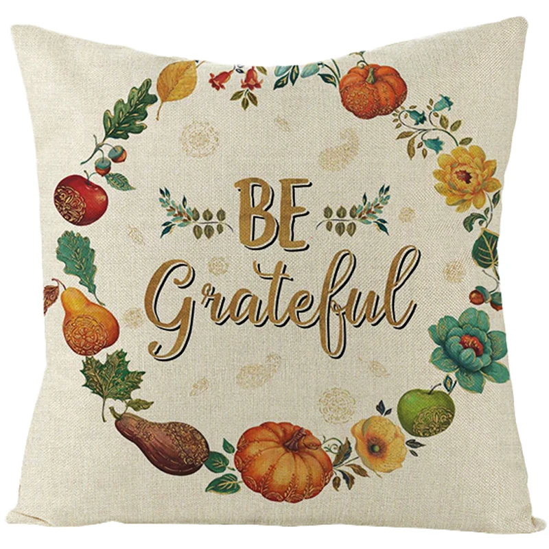 

Halloween Cushion Cover Home Decoration Flower Pillow Case Pumpkin Throw Couch Cushions Lounge 45*45 Fall Linen White Hot Sale