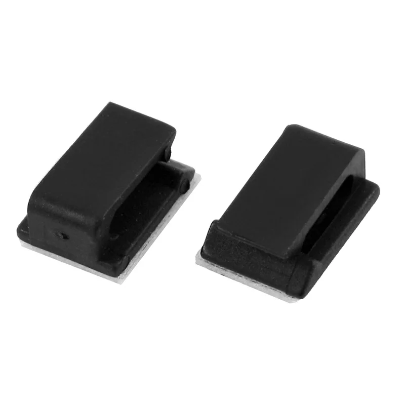 

100 Pcs Adhesive Wire Cord Cable Holder Tie Clip Organizer Drop Clamp