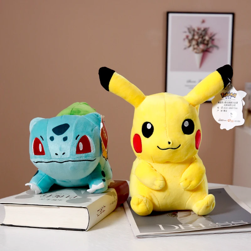 Плюшевая кукла Покемон Пикачу Бульбазавр Сквиртл Charizard Eevee храп джигглиффи