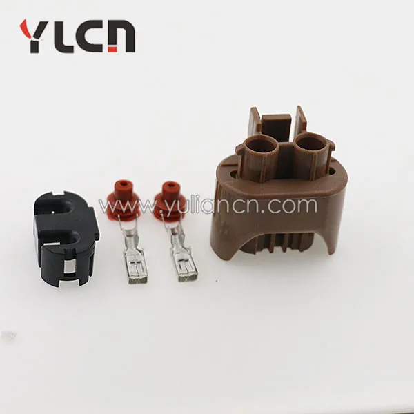 2 контакта PA66 коричневые автомобильные электрические разъемы | Строительство и