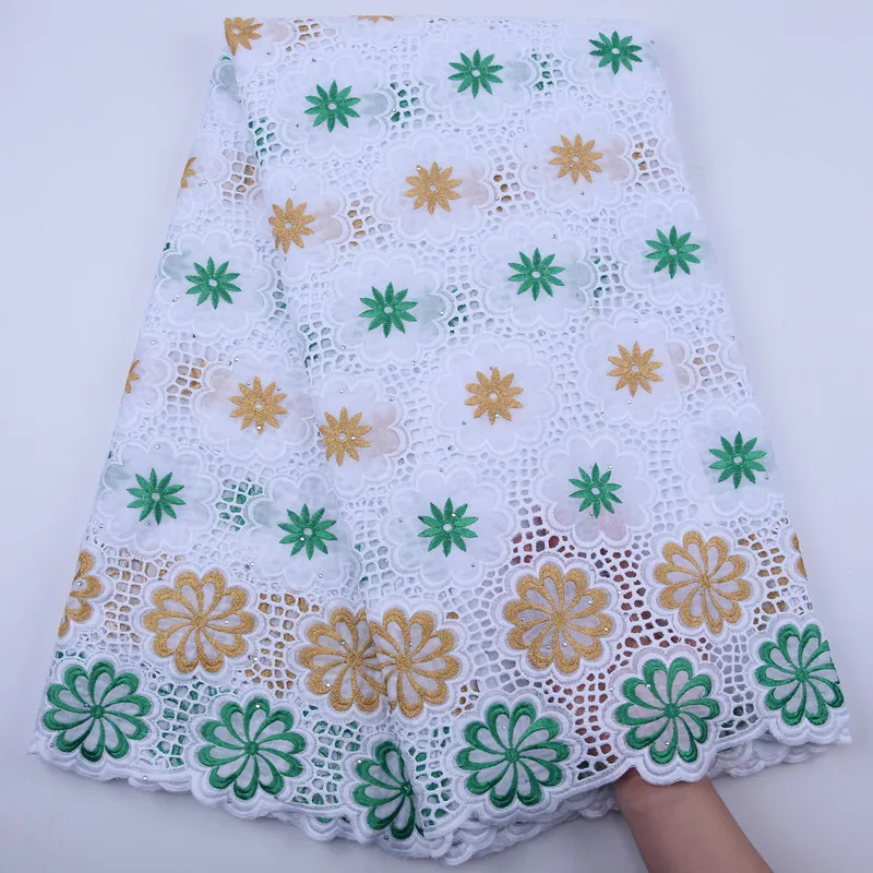 African Dry Lace Fabric High Quality Swiss Voile Laces In Switzerland Stones Nigerian Women Man Polish For Wedding Y1822 | Дом и сад