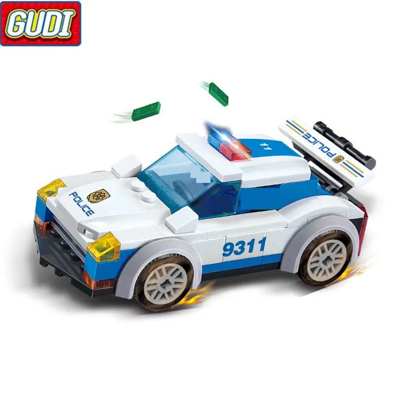 

City High Speed Police Chase Blocks 158pcs Bricks Building Blocks Sets Model Bricks Educational Toys For Children 9311