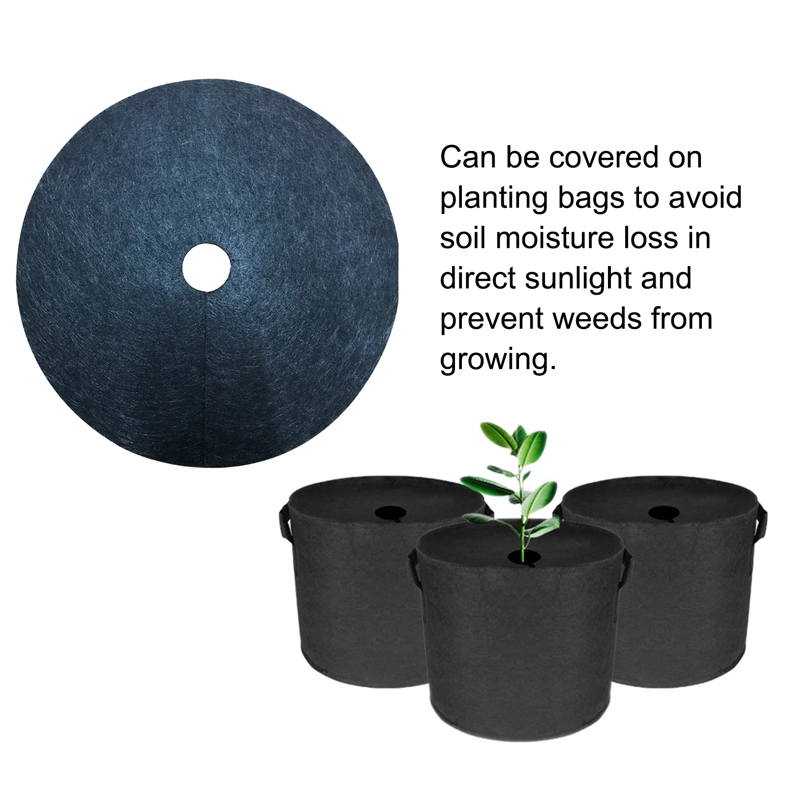 

Mulch Ring Tree Protector Mat Nonwoven Tree Protection Weed Mats 12pcs For Vegetable Garden 15cm Diameter Color: Black Cloth
