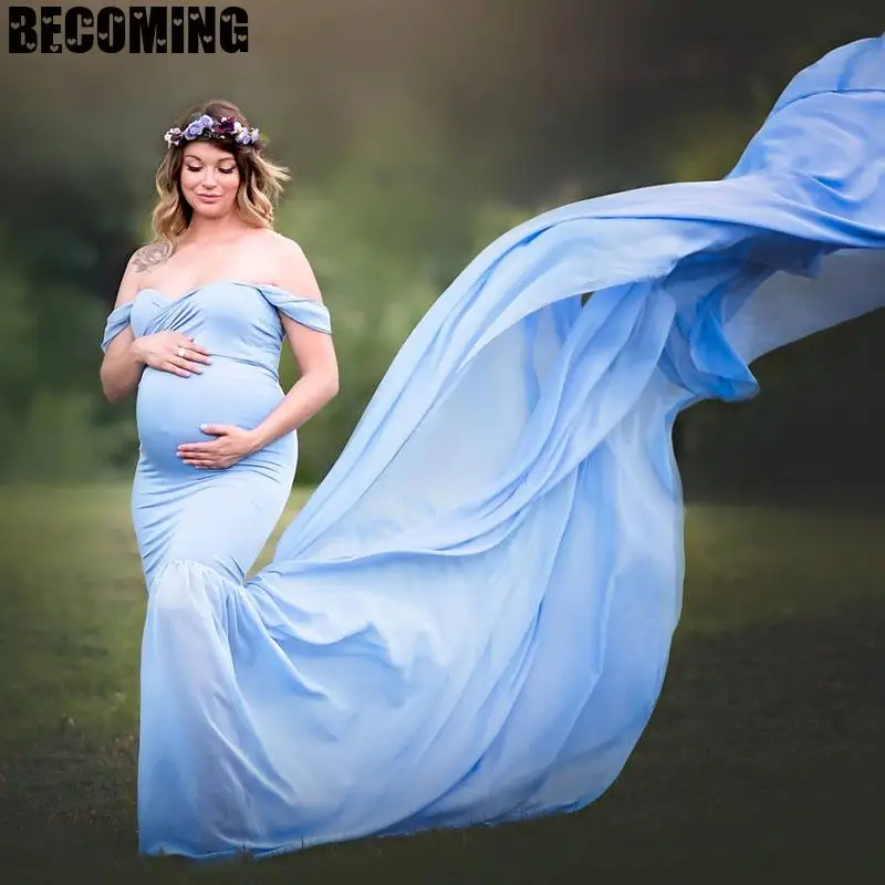 Платья для беременных фотосессии платье реквизит макси платья Одежда Платье |