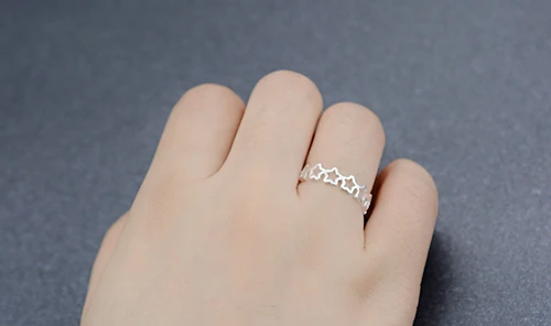 Женское Винтажное кольцо из серебра 925 пробы в виде звезды | Украшения и