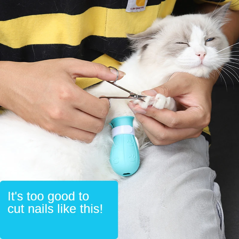 

4Pcs Anti-Catch Bath Washing Cat Claw Cover Nails Foot Cover Pet Paw Protector for Anti-Scratch Cat Shoes Boots Pet Supplies