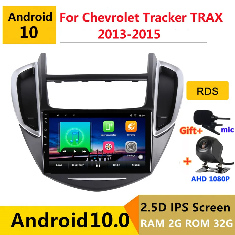9 дюймов Android 10 автомобильный DVD мультимедийный плеер GPS для Chevrolet Tracker 3 TRAX 2013 2014 2015