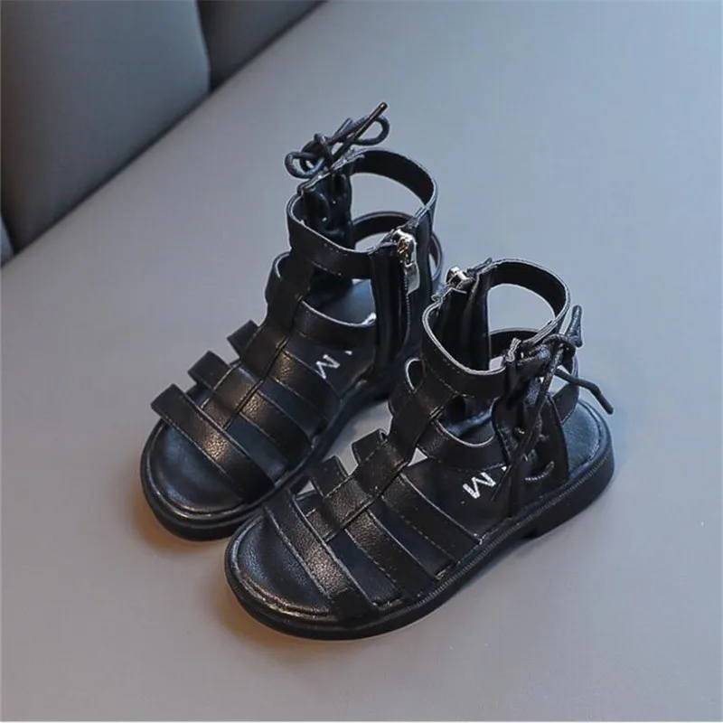 

Girls' Roman Sandals 2020 New Korean Fashion Little Girl Princess Shoes Summer Children's Soft-Bottom Children's Shoes