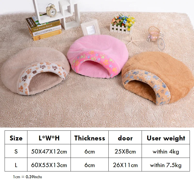 Кошка спальный мешок теплый мягкий лежак для питомца пещера Igloo гнездо