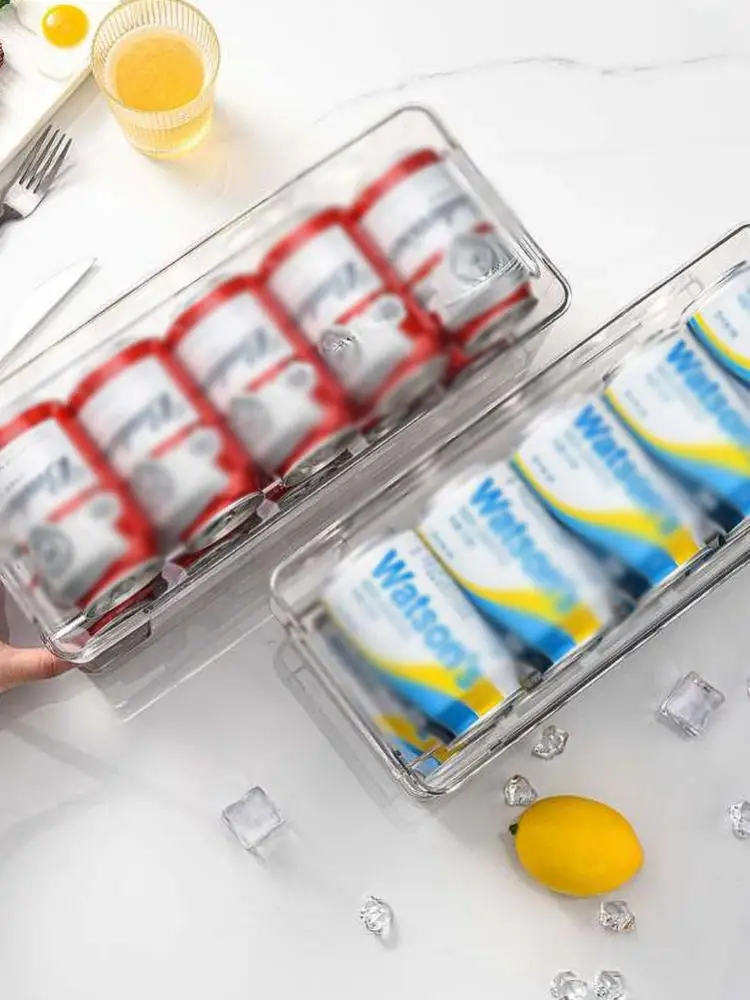 

Clear Plastic Refrigerator Organizer Bins Stackable Portable Pantry Organizers Kitchen Home Supplies