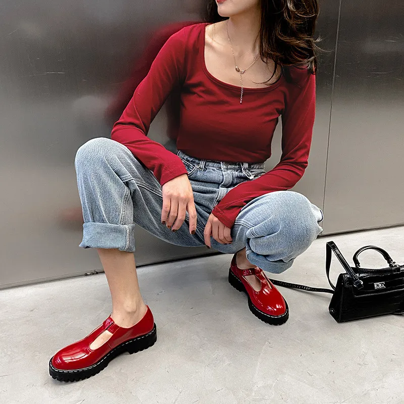 

FEDONAS 2021 Trent Shoes Woman Heels Platform Waterproof Chunky Heels Pumps Female Genuine Leather Working Basic Women Shoes