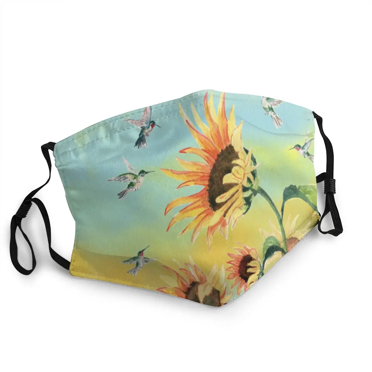 

Sunflower Morning Song Non-Disposable Mouth Face Mask Unisex Floral Flower Anti Dust Mask Protection Cover Respirator Muffle