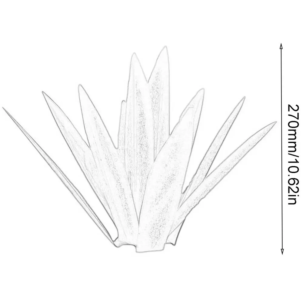 

27CM DIY Art Tequila Rustic Sculpture Garden Decoration Outdoor Yard Sculpture Home Decor, tuin decoratie, jardin, 9 Leaves