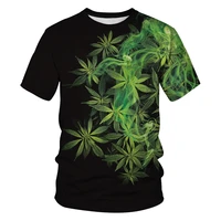 natural weeds cool bright green weeds leaves fully printed 3d t shirt cool unisex shirt t shirt summer muscle pendant