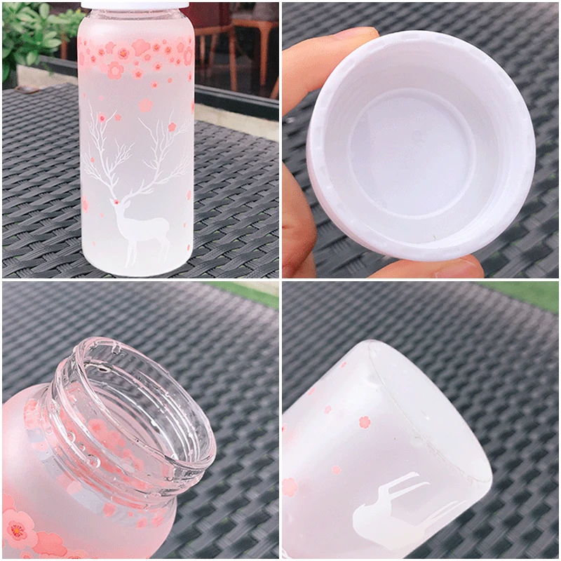 

Han edition men and women students creative fashion and contracted and pure and fresh ground glass cup lovely personality make
