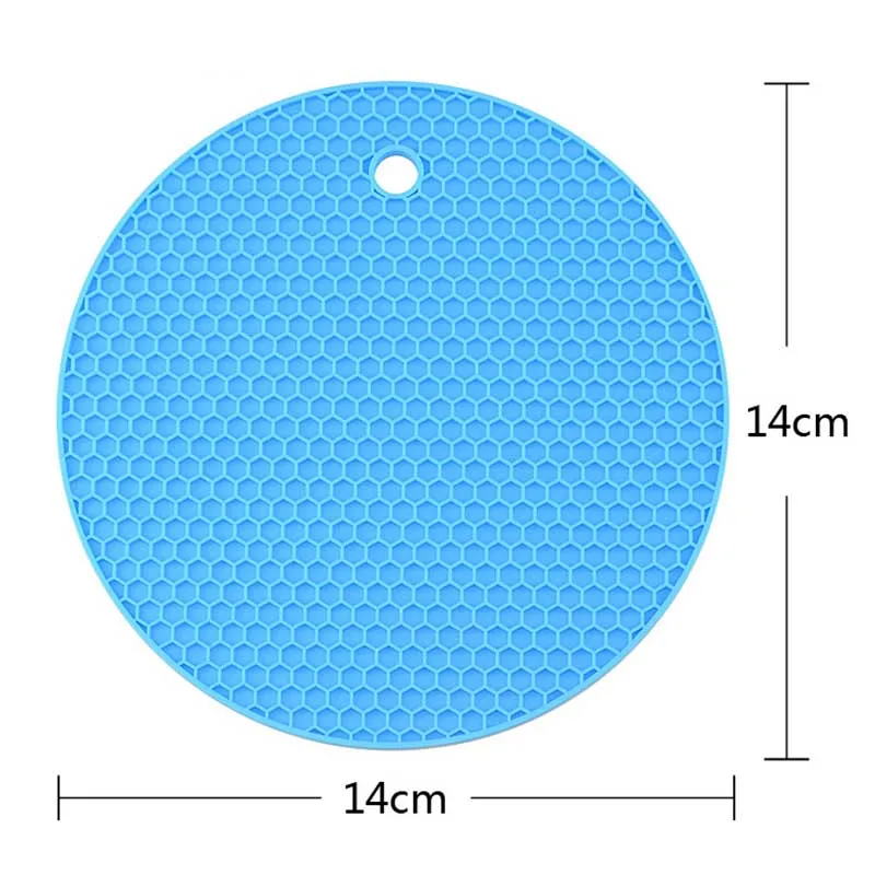 

Silicone Tableware Coaster Multi-function Round Non-slip Heat Resistant Mats Creative Kitchen Hanging Cutlery Bowl Pot Placemats