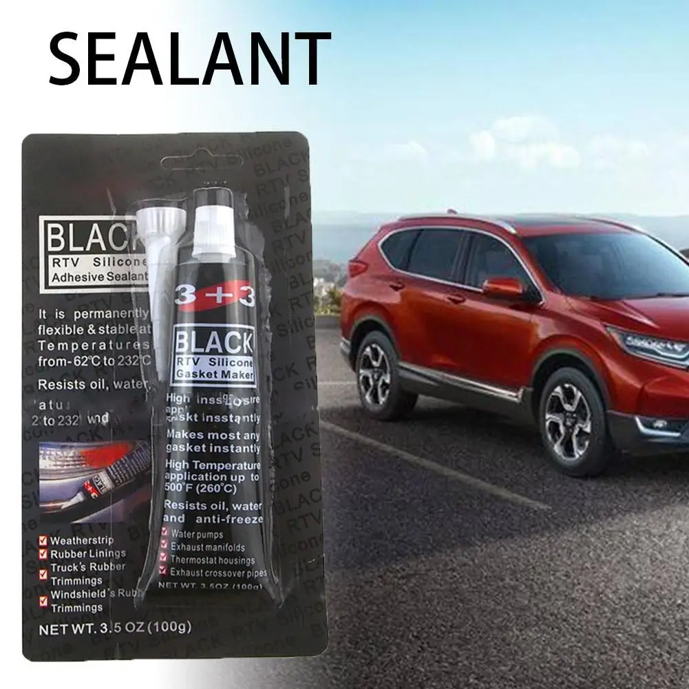 

100G Automobile Engine High Temperature Resistant Car Sealant Black 232 Gray 315 Red 260 Celsius Dry And Firm Within 24 Hours