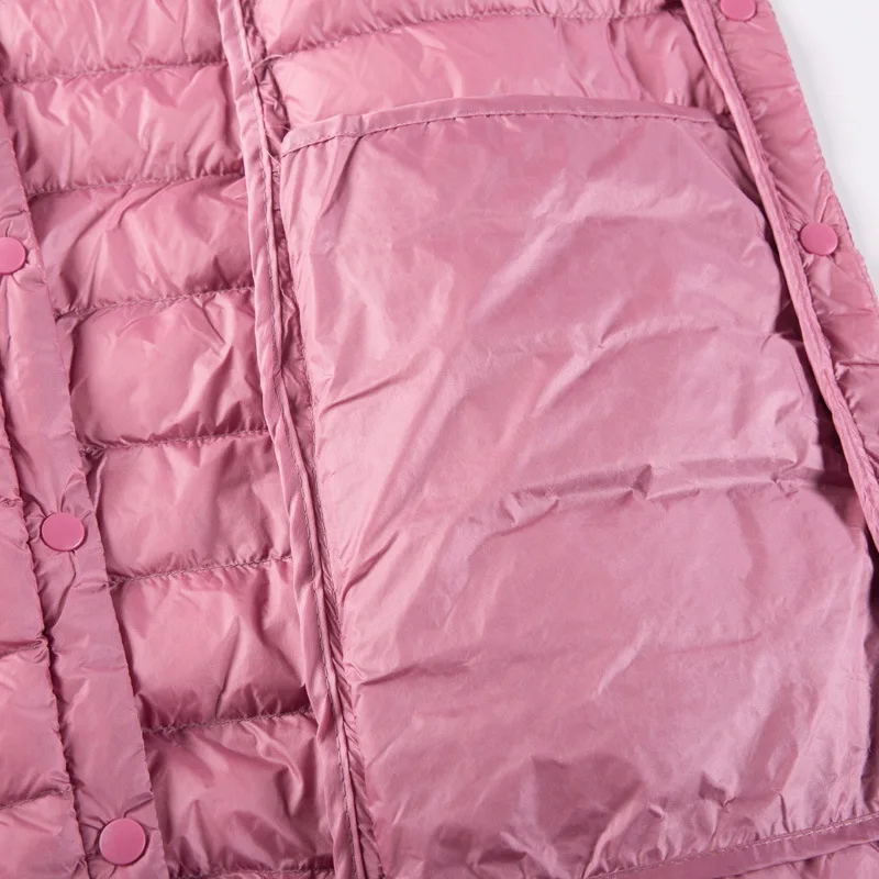 

Winter Brand Ultra Light Down Vest Women Long Vest Windproof Lightweight Warm Waistcoat Down Coat Female Long Slim Sleeveless