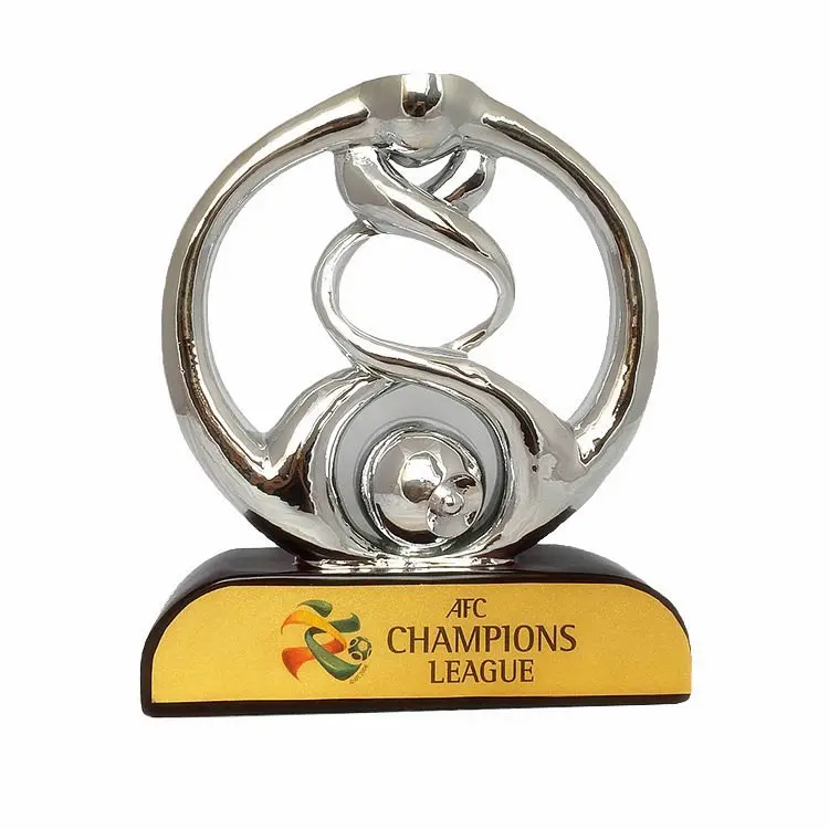 

Asian Silver Resin Football Trophy AF Champions Soccer Mascot Modern Fan Gift Trophies Home Office Decoration Crafts Decor