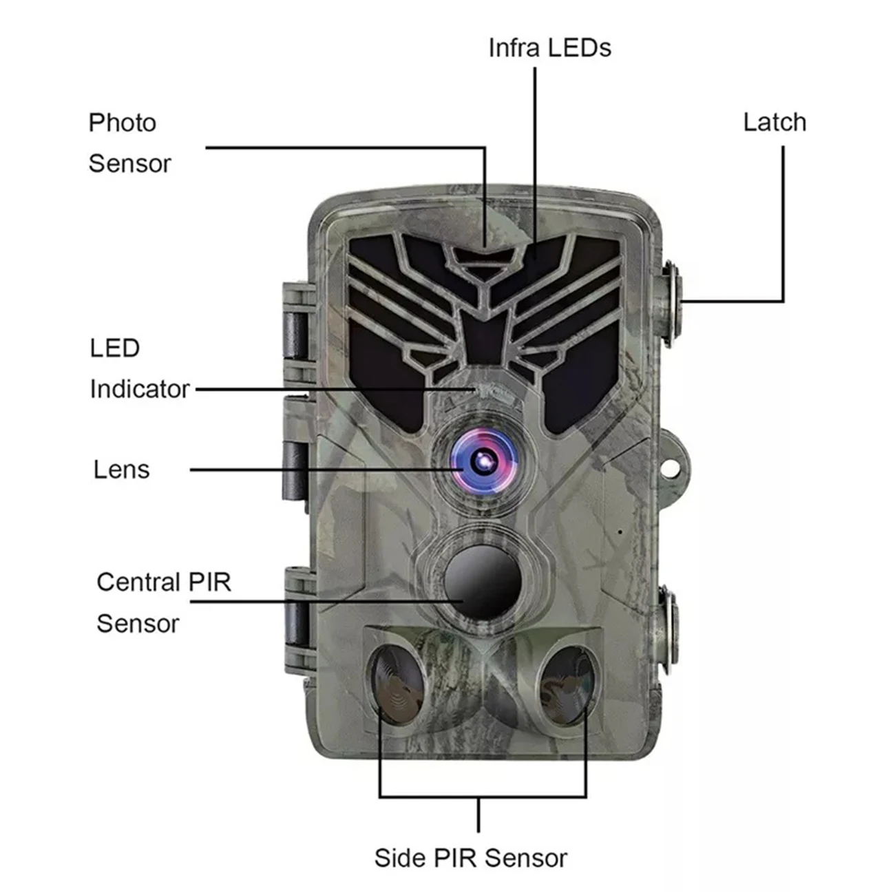 Охотничья камера 2G фотоловушка SMS/MMS/SMTP 16 МП 1080P HC810M с триггером на 0 3 время ловушки