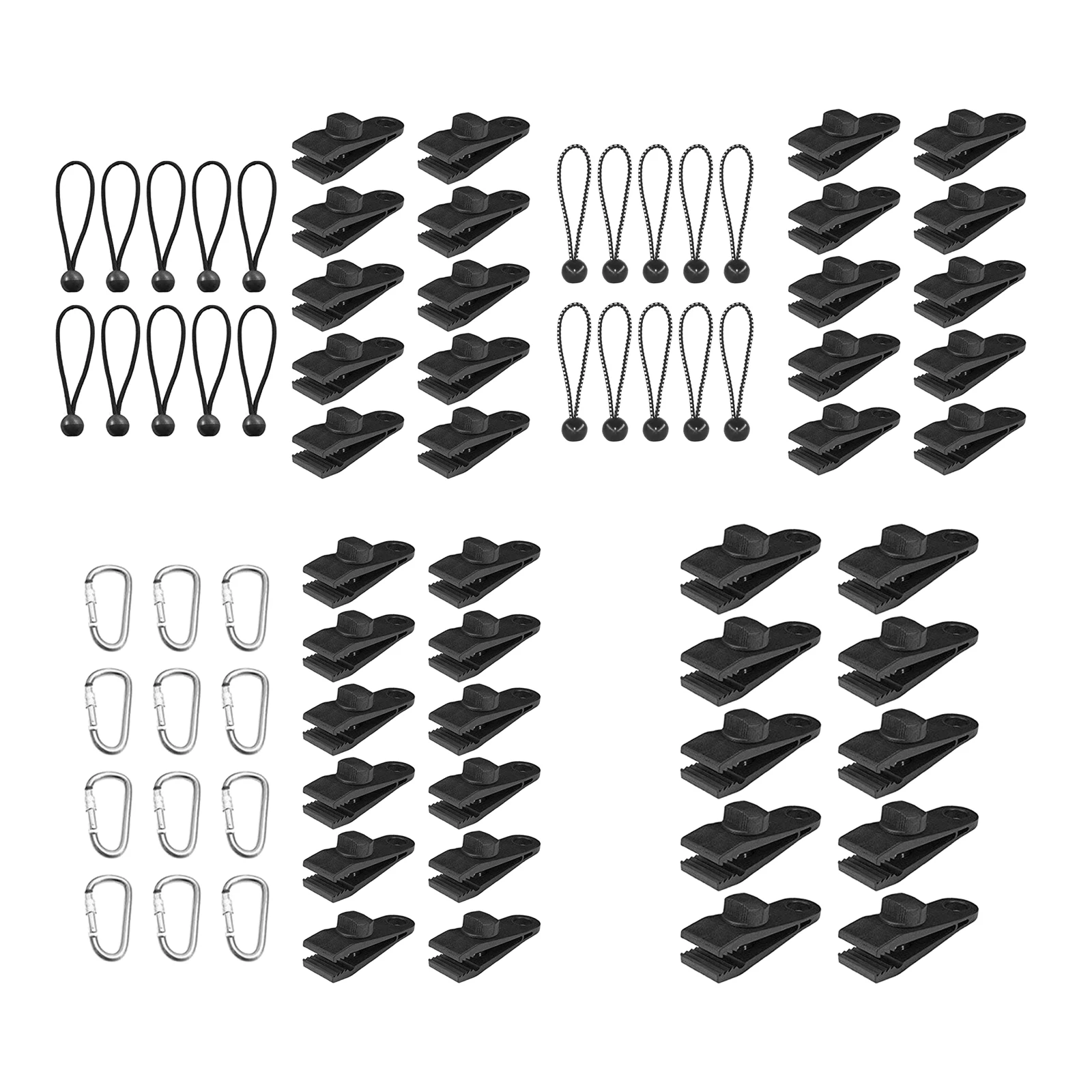 

10/12PCS Heavy Duty Windproof Canopy Clamp Grip Clips Accessory For Camping Tarps caravan Garden Shade Cloth Accessories
