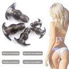 5 размеров полые анальные пробки мягкий расширитель простаты массажер простаты Анальная пробка секс-игрушки для женщин мужчин анальный расширитель интимные изделия