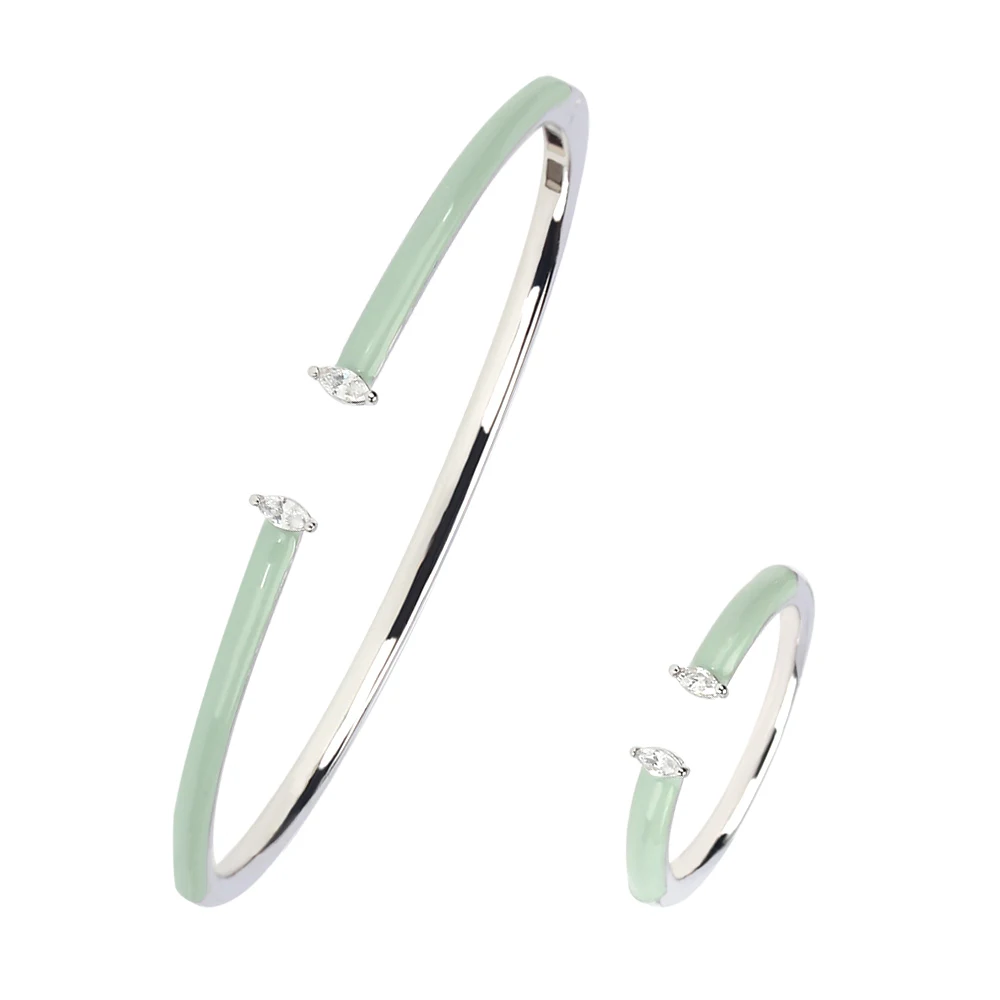 

TIRIM Colorful Bangle Rings for Women Simple Niche Design Bestie Personality Fashion Bracelet Female Accessories Students Gift