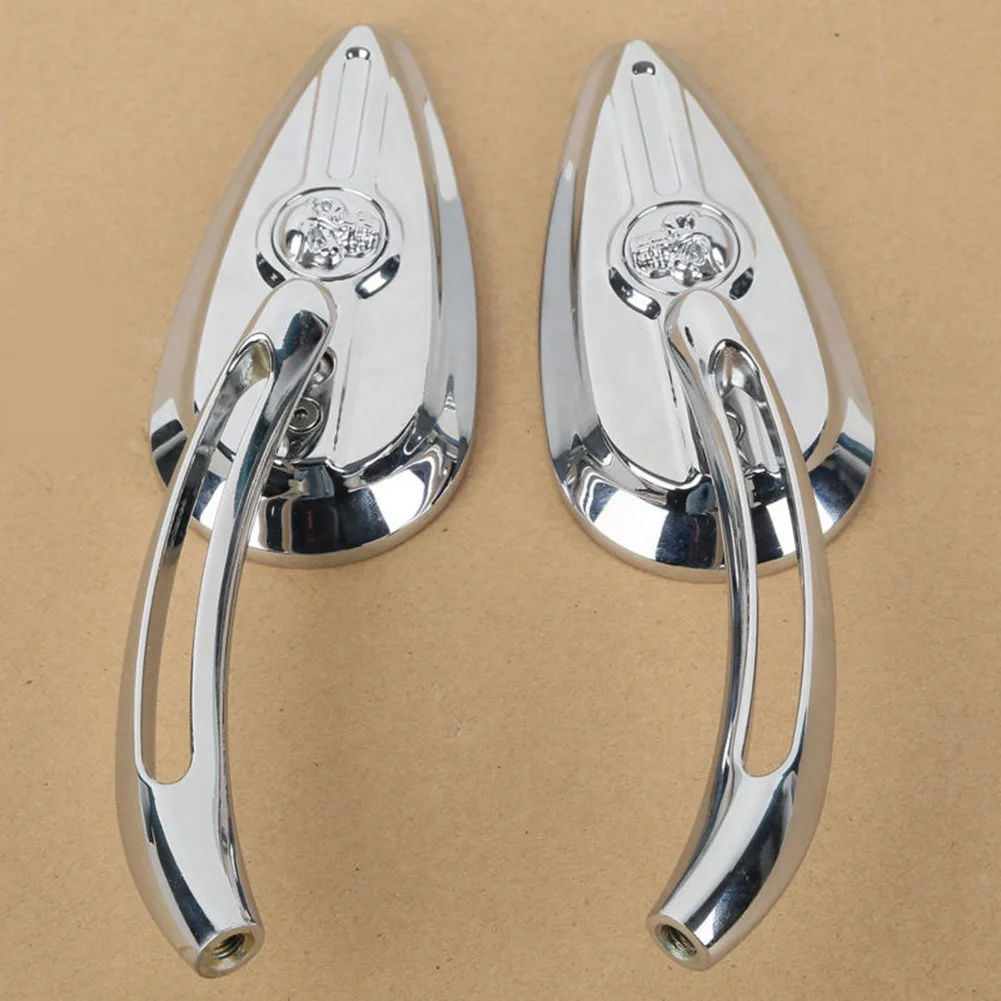 Motorcycle Mirror Universal 8mm 10mm Rearview Side Mirrors For Honda Yamaha Suzuki Kawasaki BMW Dacuti Choppers Cruiser Custom | Автомобили