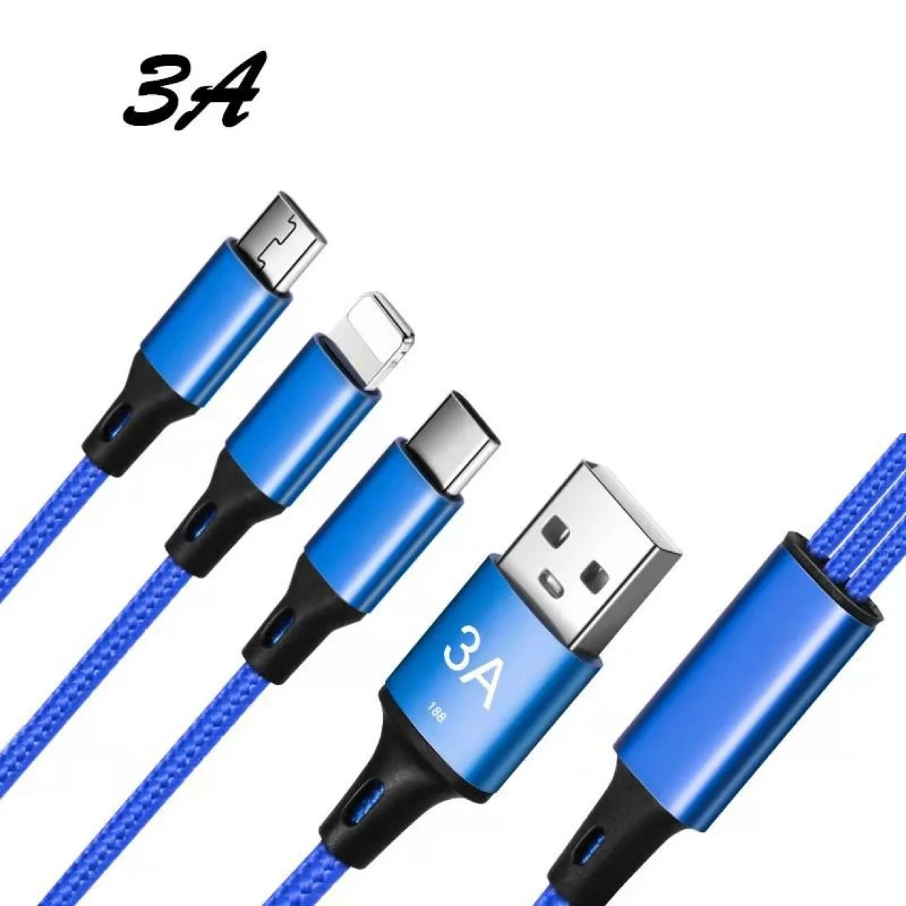 3 в 1 Тип C USB микро кабель 8 Pin мульти зарядное устройство для Samsung Xiaomi Huawei мобильный