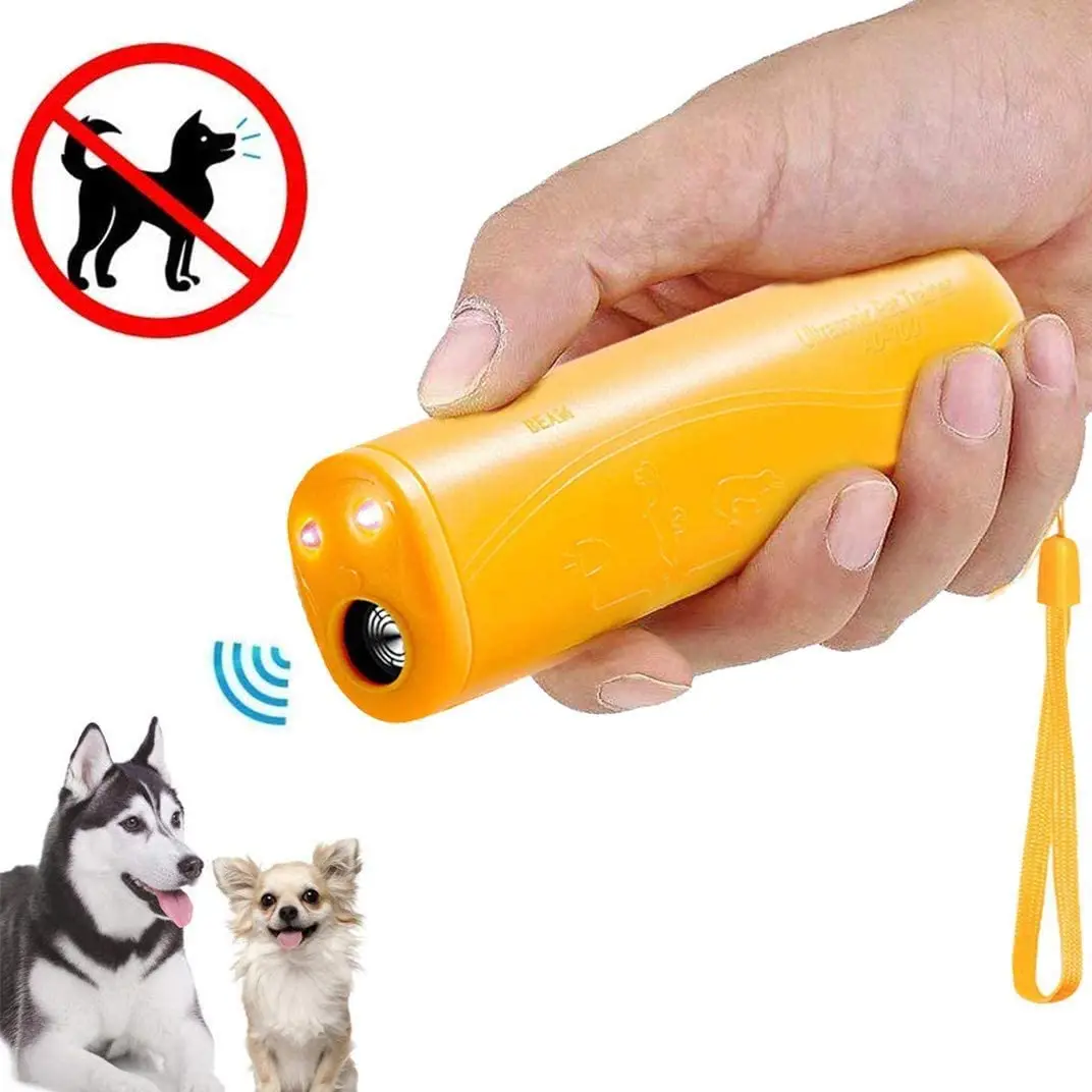 

Strengthen Pet Dog Training Equipment Ultrasound Repeller 3 In 1 Control Trainer Device Anti Barking Stop Bark Deterrents