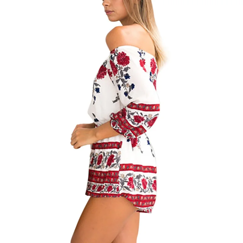 Новая женская простая одежда сексуальный боди с открытыми плечами красный