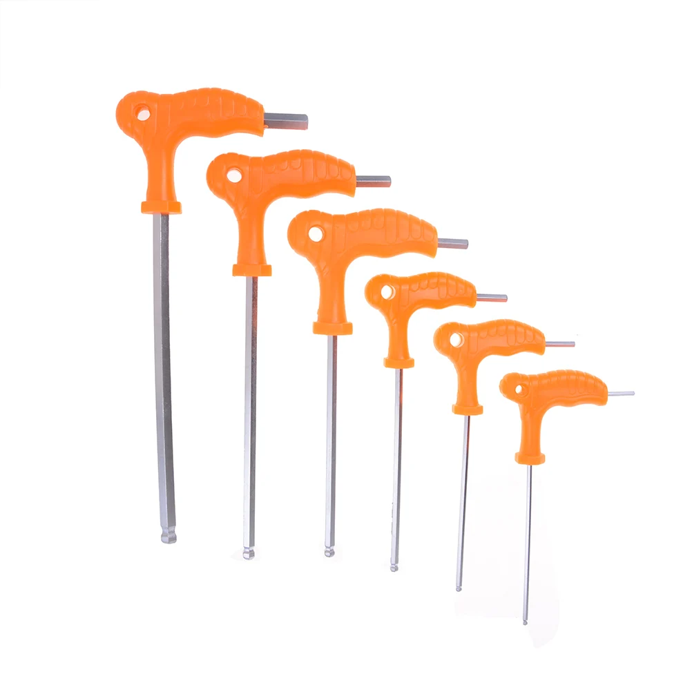 

Allen Hex Key Wrench T Handle Inner Hexagon Wrench High-carbon Steel Hand Tool Spanner 2.5mm 3mm 4mm 5mm 6mm 8mm