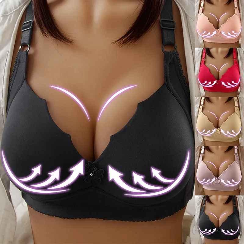 Бюстгальтер пуш ап Женский мягкий удобное нижнее белье без косточек пикантный