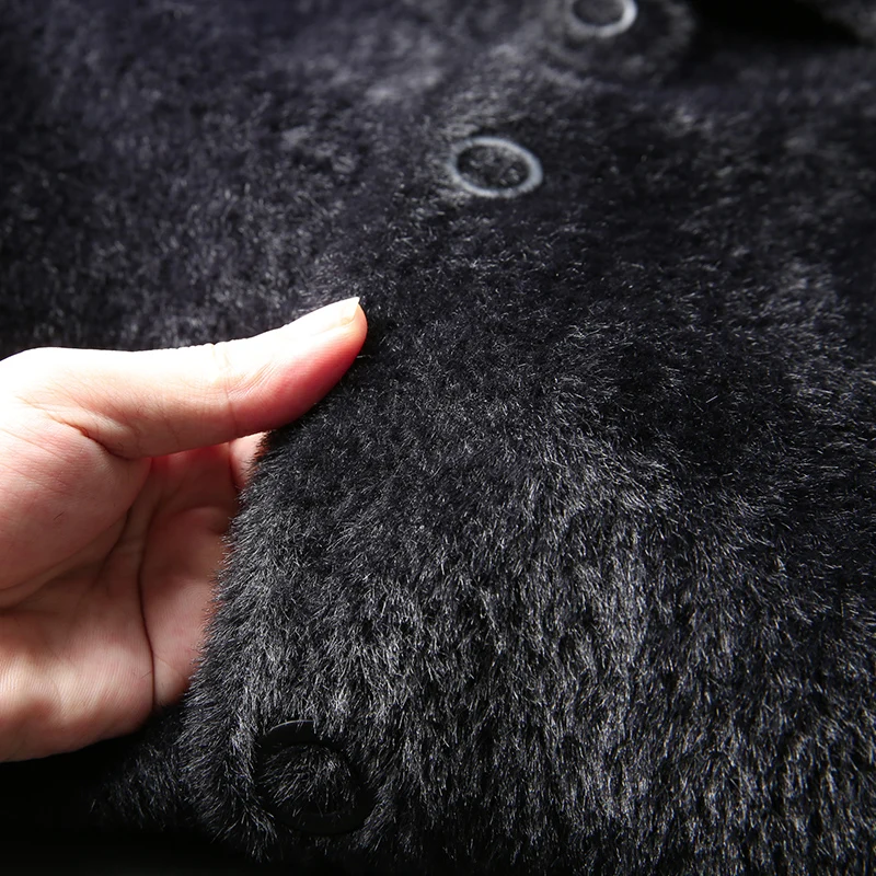 JSBD зимнее новое пальто из искусственного меха мужское длинное повседневное