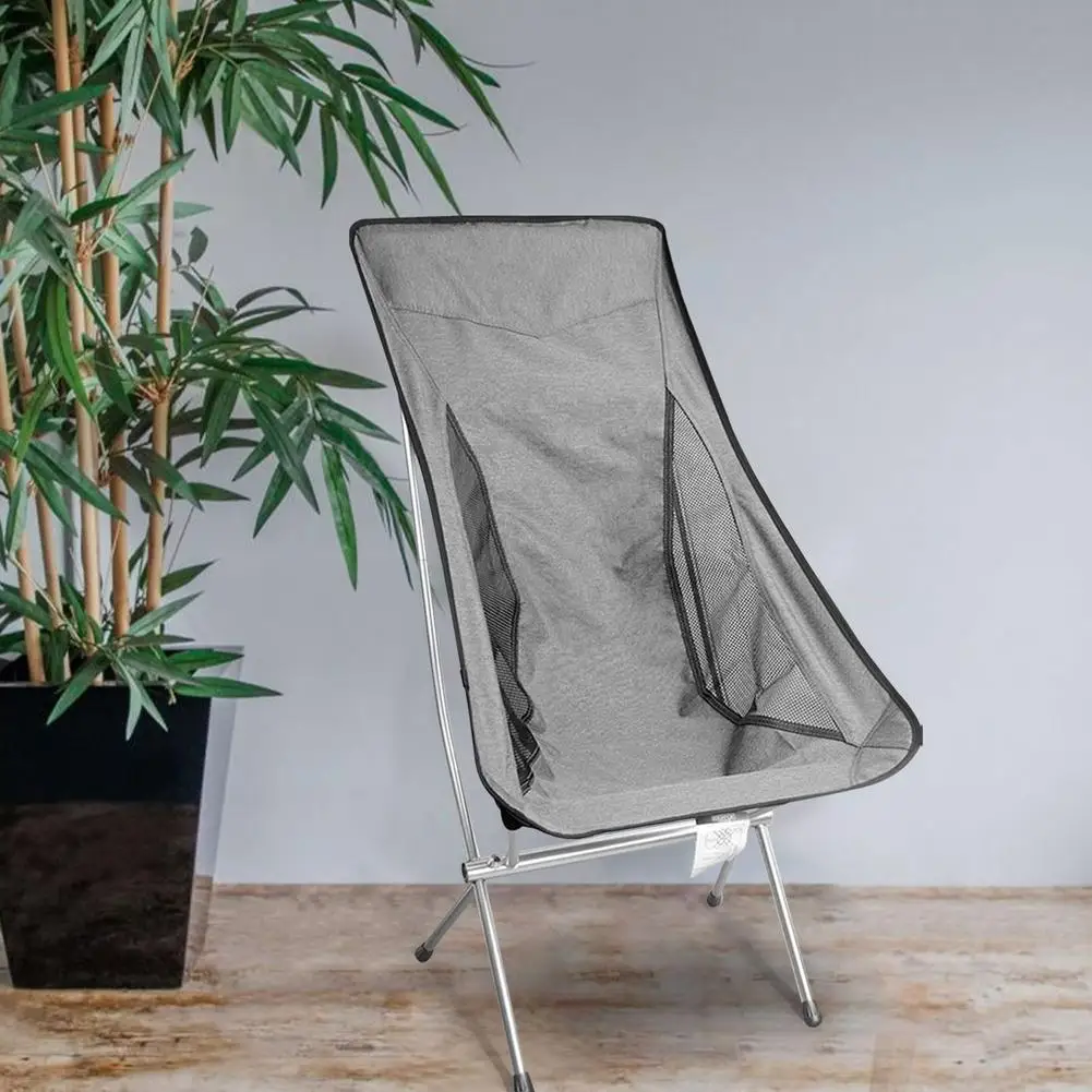 Satılık Katlanır Sandalye Açık Kamp Sandalyesi Ile Saklama çantası Oxford Bez Taşınabilir Koltuk Balıkçılık Ay Sandalye Plaj Recliner Barbekü Sandalye