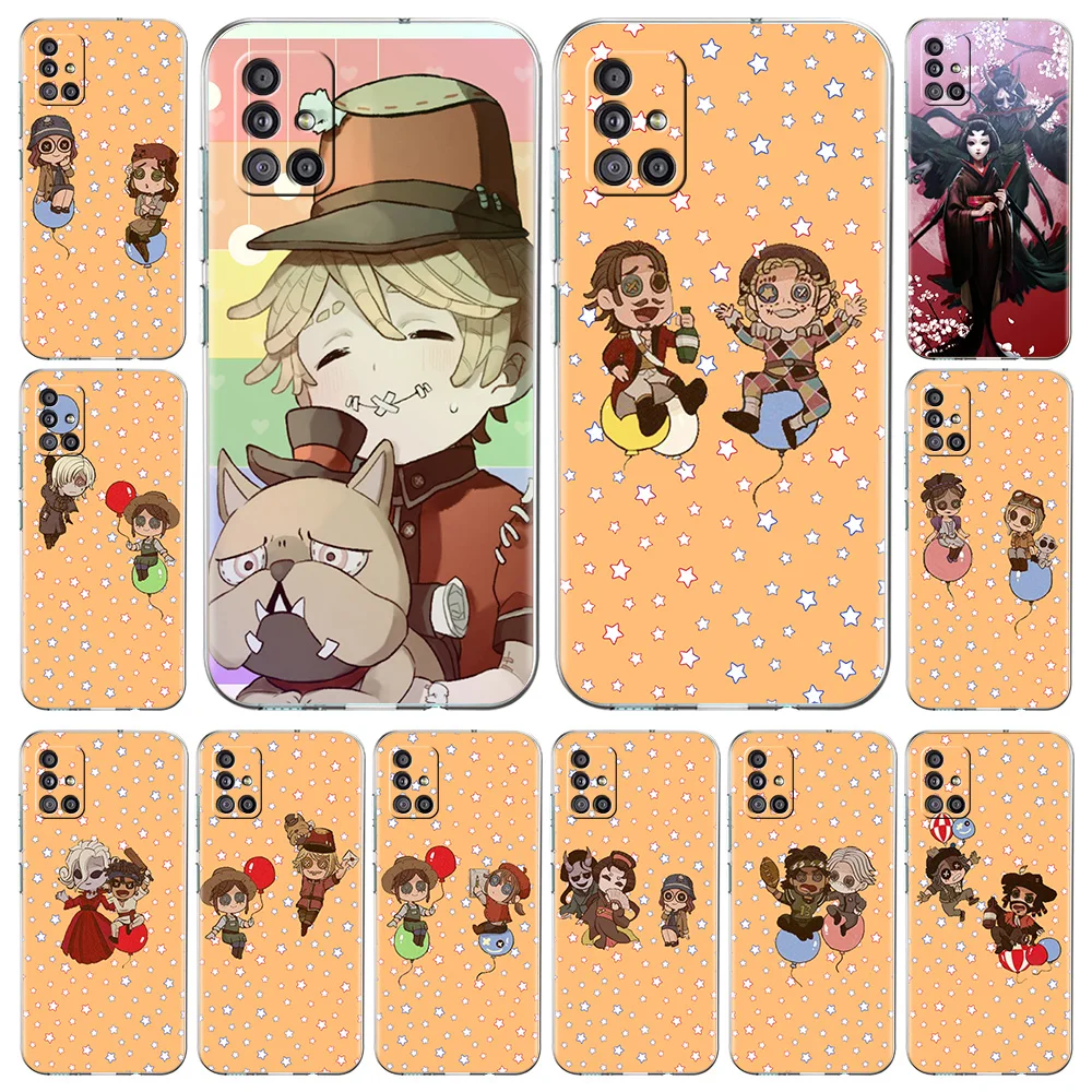 

Hot Game Identity V Cute Phone Case For Samsung Galaxy A51 A71 A21S A12 A11 A31 A41 A52 A32 5G A72 A01 A50 A70 Soft Clear Cover