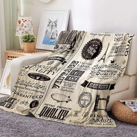 old newspaper blanketall season lightweight plush and warm home cozy portable fuzzy throw blankets for couch bed sofavintage c