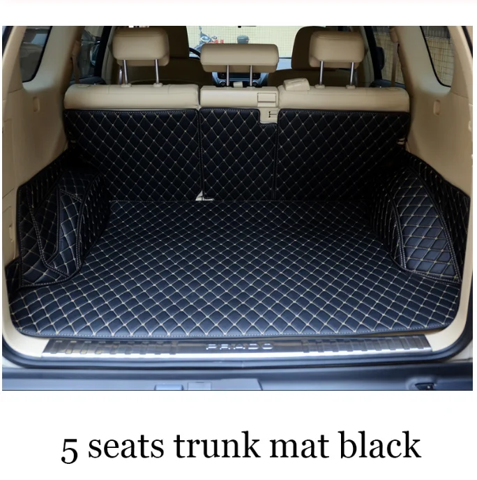 2017 Leather Car Trunk Mat Cargo Liner for Toyota Land Cruiser Prado 2010-2019 2018 2019 Carpet 120 interior accessories | Автомобили и
