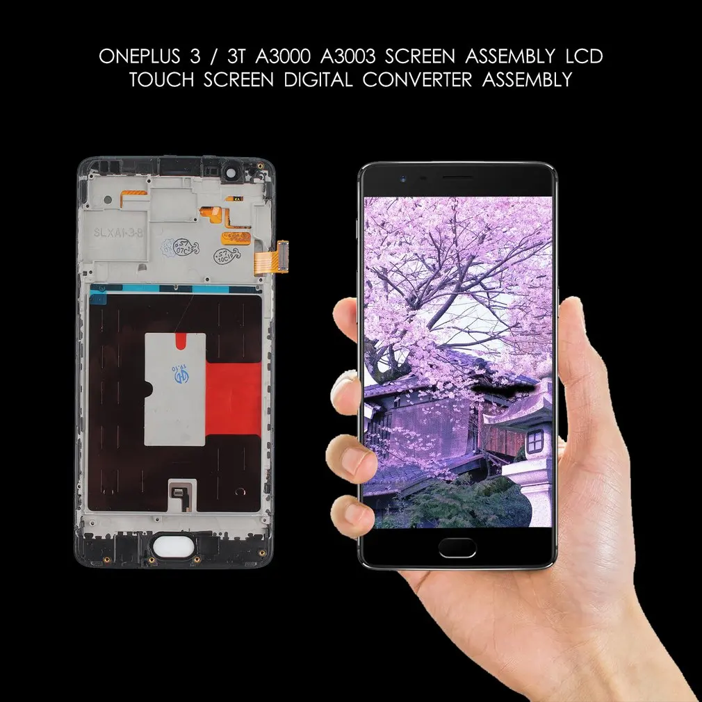 Для Oneplus 3/3t A3000 A3003/5 A5000/One A0001 ЖК дисплей кодирующий преобразователь сенсорного