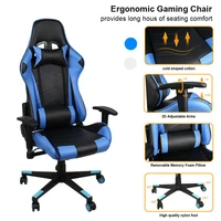 ergonomic computer gaming chair racing high back pvc leather adjustable angle 360 degree swivel