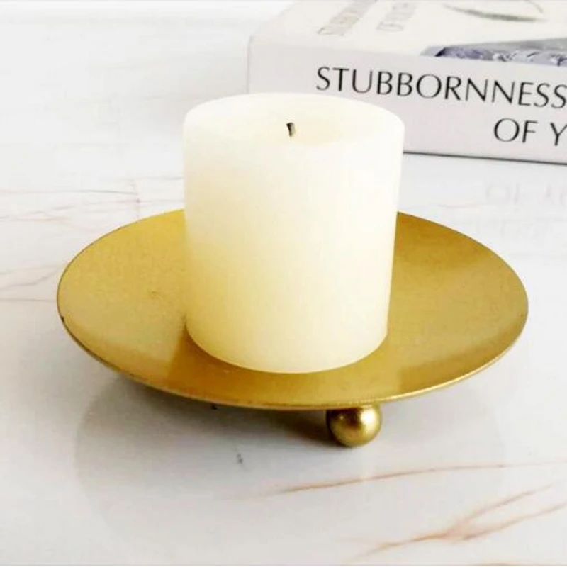 Фонари подсвечники с железной пластиной свадебные центральный светодиодный