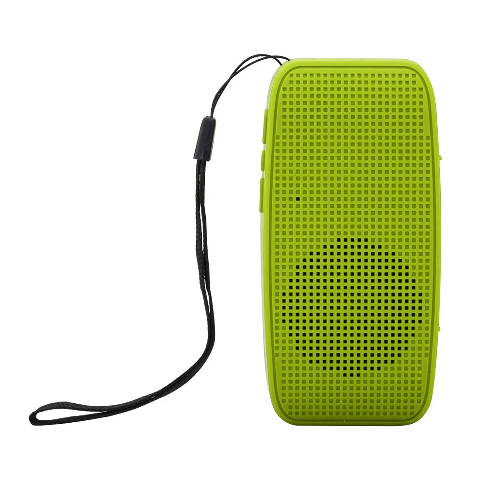 Green 3,5 мм аудио вход Портативный беспроводной Bluetooth динамик стерео бар колонка s с ремешком на руку Поддержка TF карта u-диск# H10 - Цвет: Green