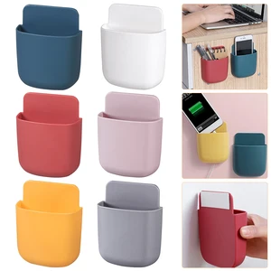 new wall mounted storage box remote control storage box air conditioning remote control tv storage box phone holder free global shipping