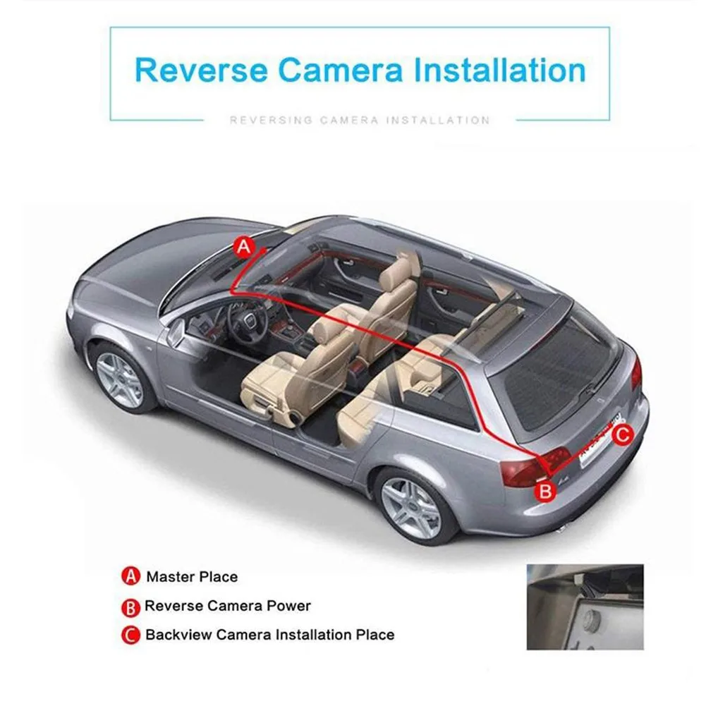 

Universal Vehicle Camera Car Rear View Camera 170 Wide Angle Auto Ccd Hd Car Camera