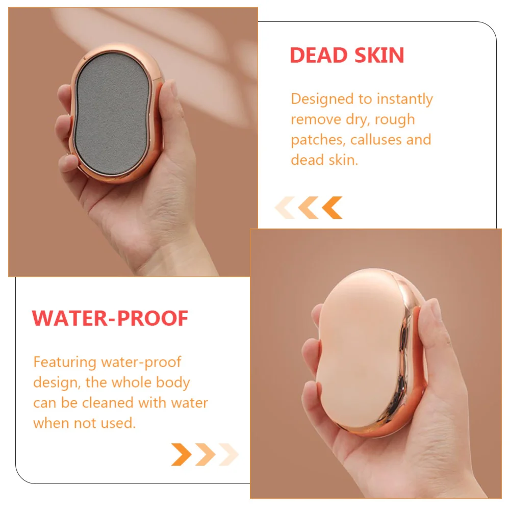 

2Pcs Electroplating Foot Grinders Foot Dead Skin Removers Useful Pedicure Tools