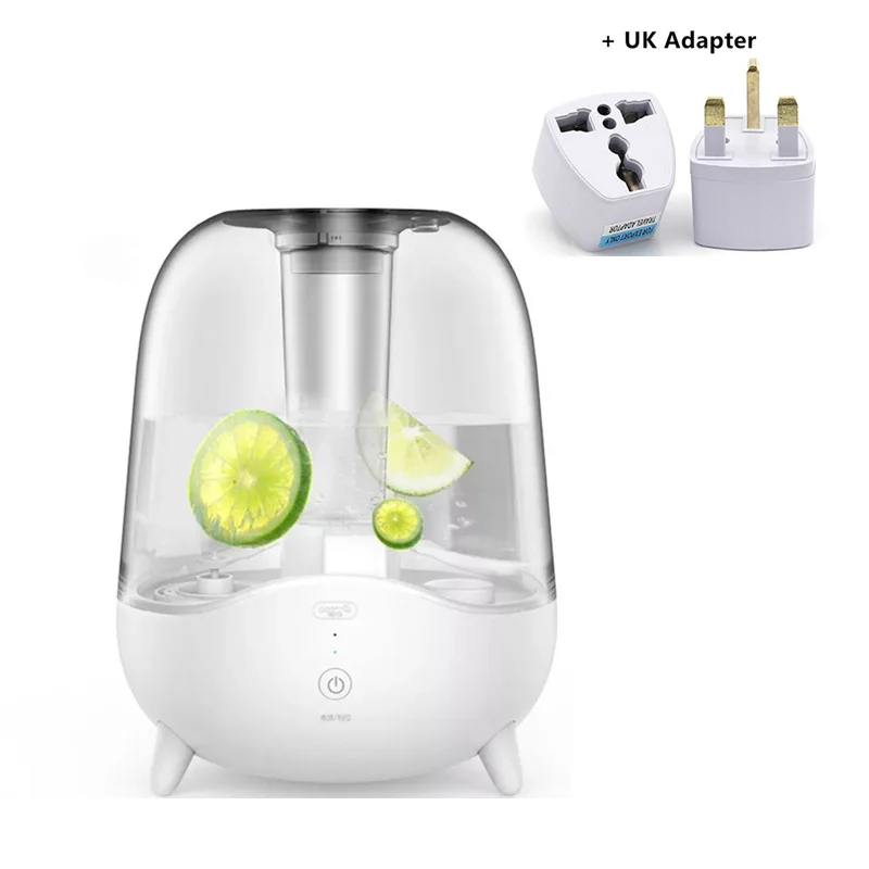 Add UK Adapter Mijia Deerma 5L увлажнитель воздуха прозрачный аквариум офис Домашний ароматерапия humifador немой распыляющий увлажнитель воздуха DEMF325 - Цвет: Add UK Adapter