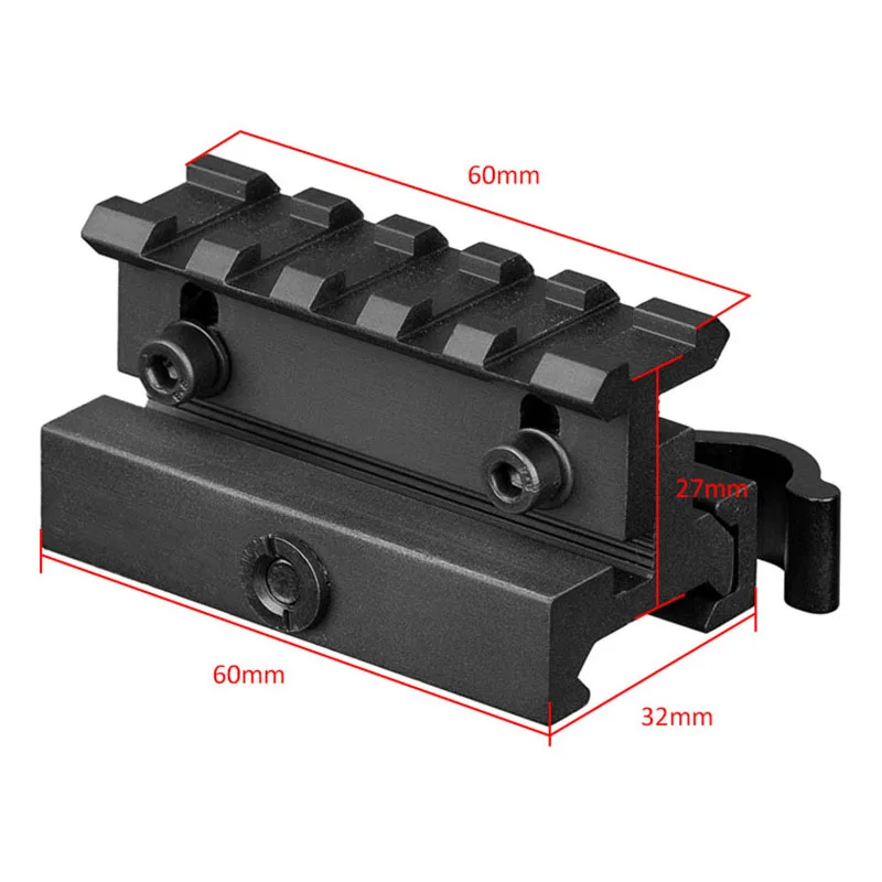 20 мм регулируемый металлический рельс с градиентом высоты направляющий красной