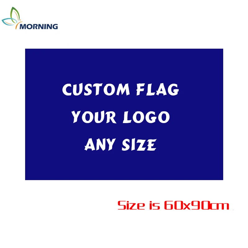 

Hot Sell Custom Logo Double Sided 60x90cm Polyester Decoration Flag